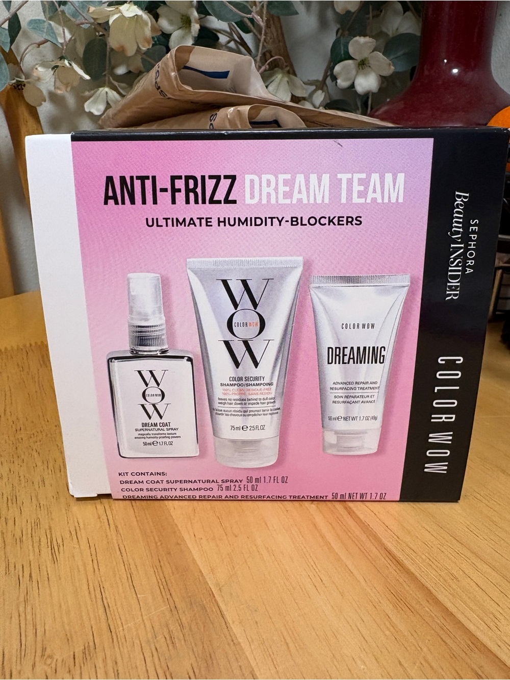 Sephora Beauty Insider & Color Wow Anti Frizz Dream Team, 3pc Set, SEALED, New